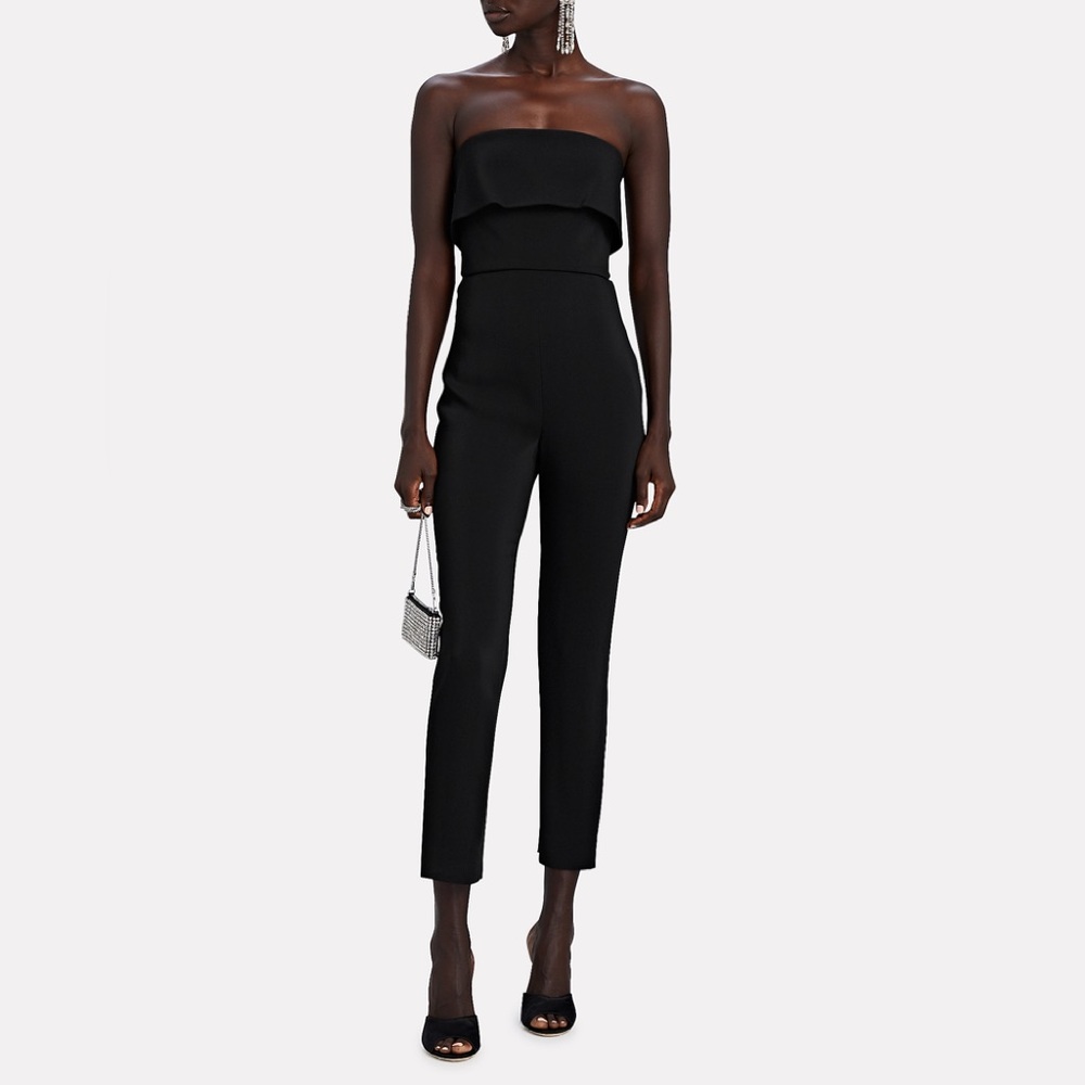 Cushnie folded strapless jumpsuit